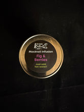 Load image into Gallery viewer, Metallic container lid with text on a black background