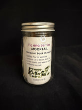 Load image into Gallery viewer, Jar of fig and berry mocktail mix on a black background
