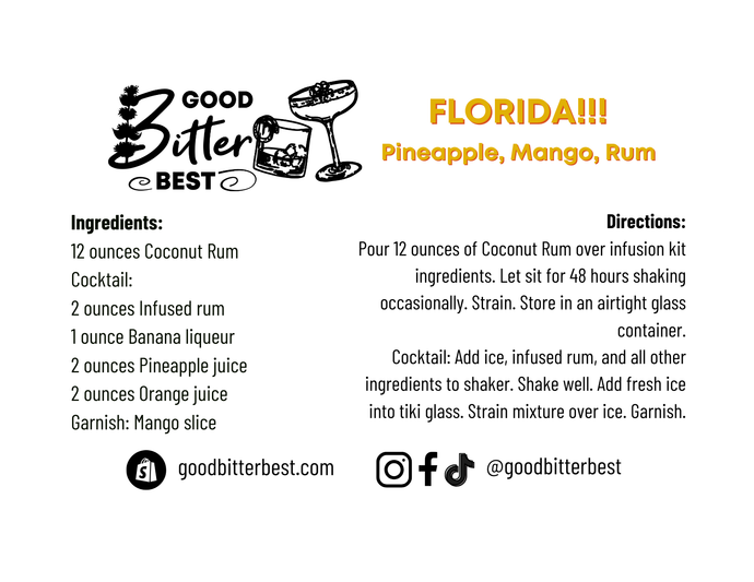 Rum Runner - Pineapple, Mango and Rum Infusion