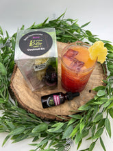Load image into Gallery viewer, Hibiscus Cardamom Cocktail Kit: bitters, sugar, garnish, recipe included
